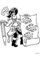 Piet Piraat kleurplaat 12